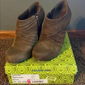 Like new GB suede booties.